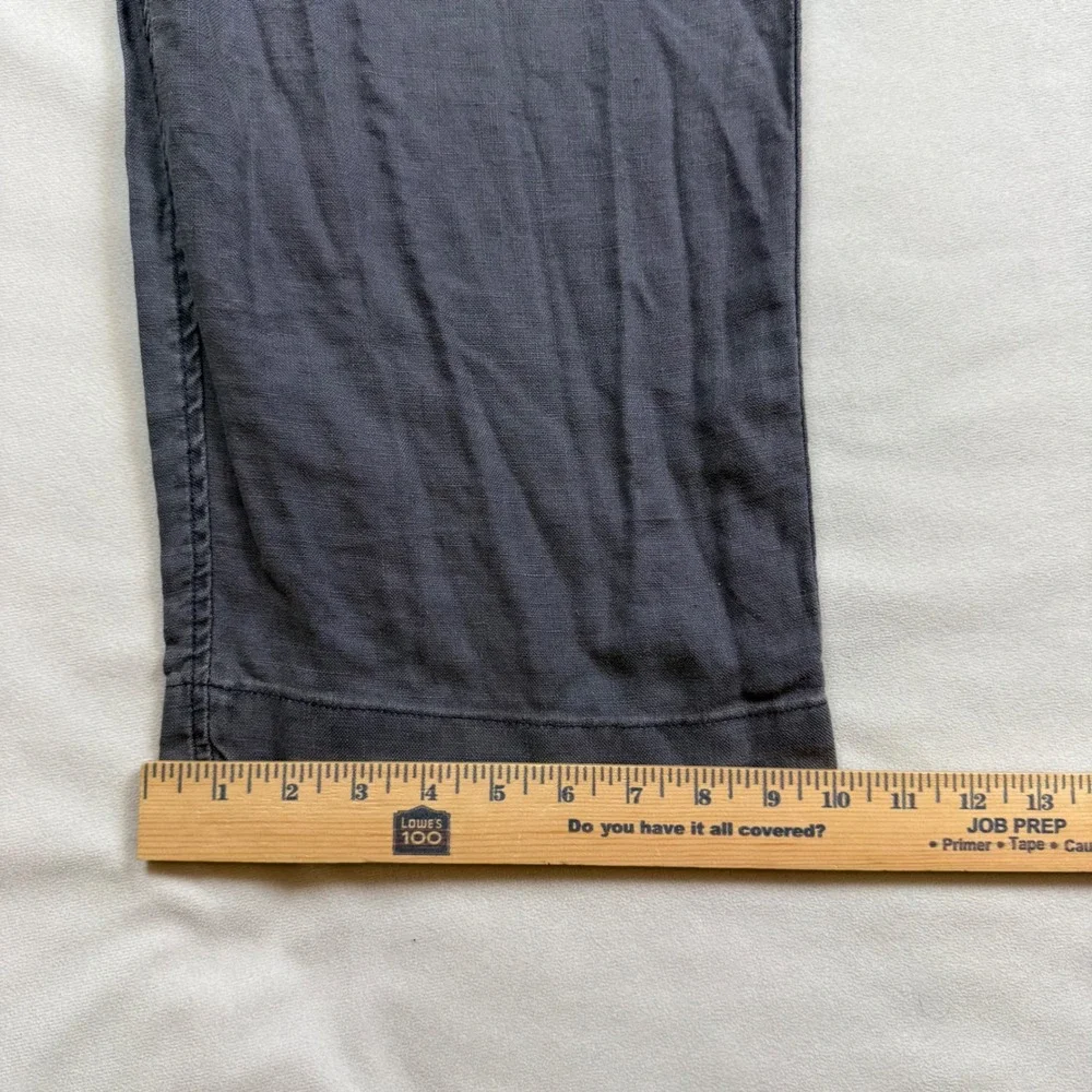 VTG 90s Polo Ralph Lauren Mens 40 X 31 Gray 100% Linen Drawstring Pants USA Made